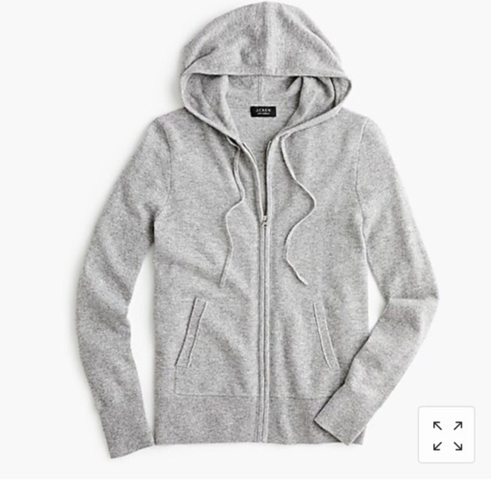 J crew lightweight zip up hoodie